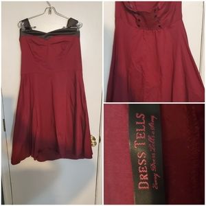 Plus size retro halter dress